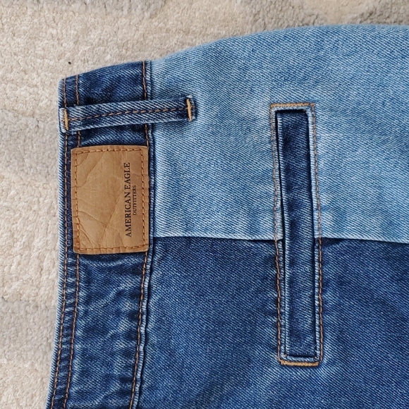 AEO Hi Rise Festival Patchwork Denim Skirt - Picture 4 of 9